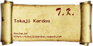 Tokaji Kardos névjegykártya